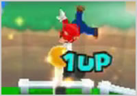 ゴールポールに捕まって1UP